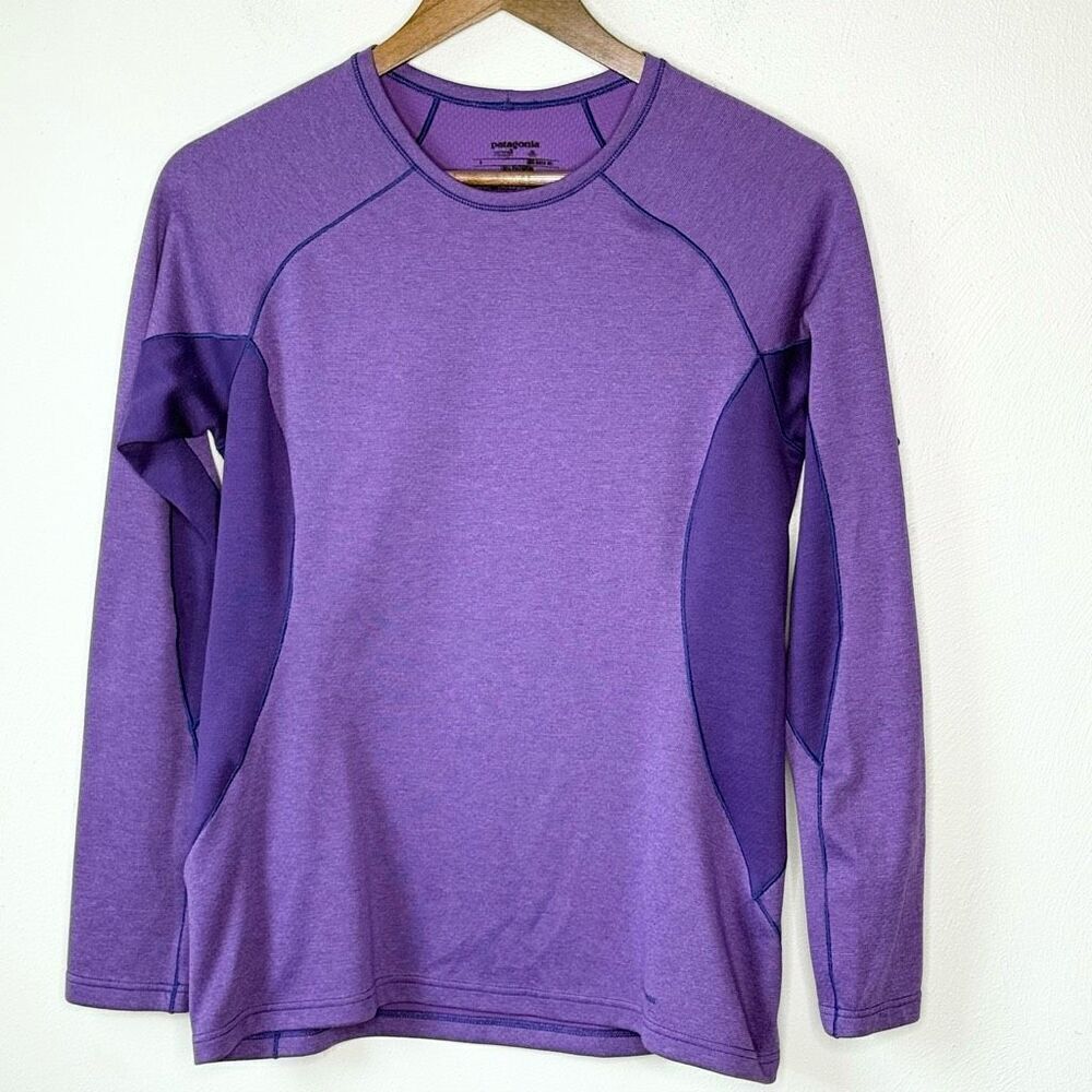 Patagonia Purple Layering Long Sleeve Polyester Shirt - Women’s US S